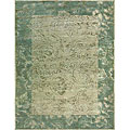 Machine-made Beige/ Slate Rug (7'7 Round)