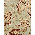 Tufted Kali Gold/ Red Polyacrylic Rug (5' x 7'6)