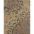 Tufted Kali Gold/ Rust Polyacrylic Rug (7'6 x 9'6)