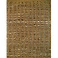 Woven Latin Beige Leather/ Suede Rug (5' x 7'6)