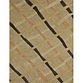 Hand-tufted Potenly Beige Twisted Wool Rug (7'10 x 11')