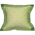 Handmade Textured Light Green Cushion Cover