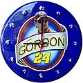 Jeff Gordon Nostalgic Tin Clock