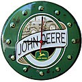 John Deere Logo Nostalgic Tin Clock