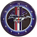 Mustang Logo Nostalgic Tin Clock