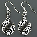 Sterling Silver Black Onyx Earrings (Thailand)
