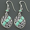 Sterling Silver Turquoise Earrings (Thailand)