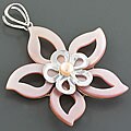 Sterling Silver Mother of Pearl Pendant (Thailand)