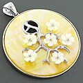 Sterling Silver Mother of Pearl Pendant (Thailand)