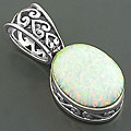 Sterling Silver Opal Doublet Pendant (Thailand)