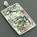 Sterling Silver Rainbow Abalone Pendant (Thailand)