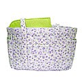 Quilted Purple Floral Diaper Bag
