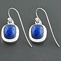 Sterling Silver Lapis Lazuli Earrings (India)