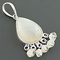 Sterling Silver Moonstone Pendant (India)