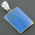 Sterling Silver Turquoise Pendant (Thailand)