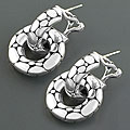Sterling Silver Double Hoop Earrings (Thailand)