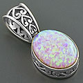 Sterling Silver Opal Doublet Pendant (Thailand)