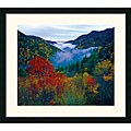 Foggy Valley Smokey Mountains Framed Art