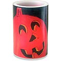 Spooky Halloween Pumpkin Lantern-style Candle