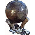 Weathered Sphere Outdoor Fountain
