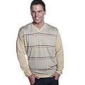 Oggi Moda Men's V-neck Long-sleeve Sweater