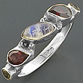 Sterling Silver Multi-gemstone Size 8.5 Ring (India)