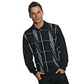 Oggi Moda Men's Navy Polo Sweater