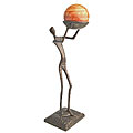 Cast Bronze Figure Candleholder
