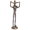 Cast Bronze Proud Father with Child Sculpture
