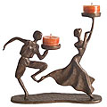 Cast Bronze Chase Me Candleholder