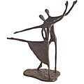 Modern Dancing Couple Cast Bronze Statue