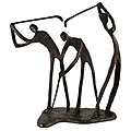 Cast Bronze Three Golfers Sculpture