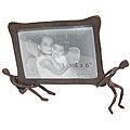Bronze 'Men Lifting' 4x6 Photo Frame