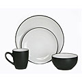 Everyday Black and White 16-piece Dinner Set