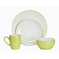 Everyday Lime Green and White 16-piece Dinner Set