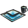 Caldo-Freddo Kon-Tiki Blue 16-piece Dinner Set