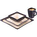 Caldo-Freddo Kon-Tiki Cream 16-piece Dinner Set