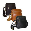 Amerileather Front Flap Leather Messenger Bag