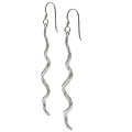 Sterling Silver Snake Earrings