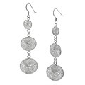 Sterling Silver Modern Dangling Spiral Earrings