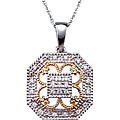 10k Two-tone Gold Diamond Necklace