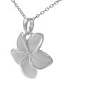 Sterling Silver Plumeria Necklace