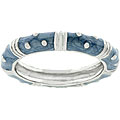 Light Blue Enamel Stacker Ring