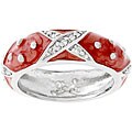 Pink Enamel 'Boogie Down' Ring