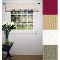 Tufted Cotton Rod Pocket Valance 2-piece Set (16 in. x 60 in.)
