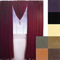 Velvet Pinch-pleat 5-piece Window Panel Set (24 in. x 84 in.)