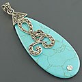 Sterling Silver Multi-gemstone Pendant (Thailand)