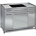 Stainless Steel Storage Center and Radiant Cooktop