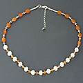 Sterling Silver Multi-gemstone Necklace (India)