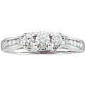 14k White Gold 1/2ct TDW Diamond Ring (H-I, I2)